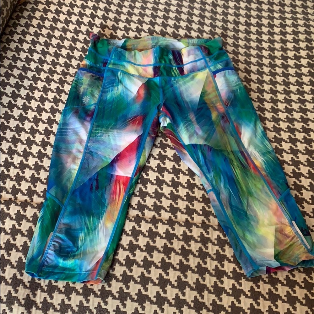 Athleta Colorful Abstract Joggers